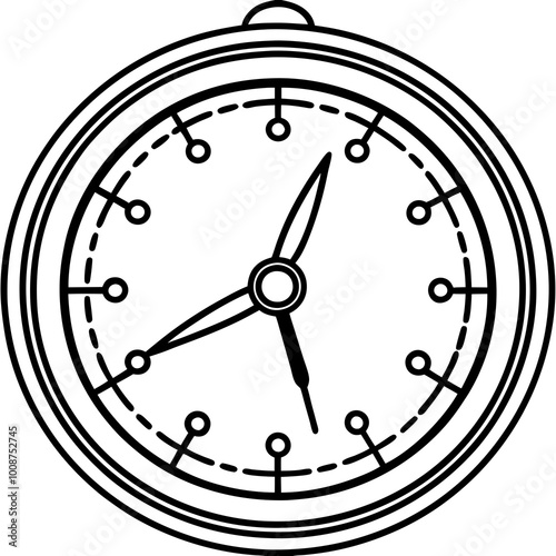 Free Download vector illustration of clock - GFXLoad