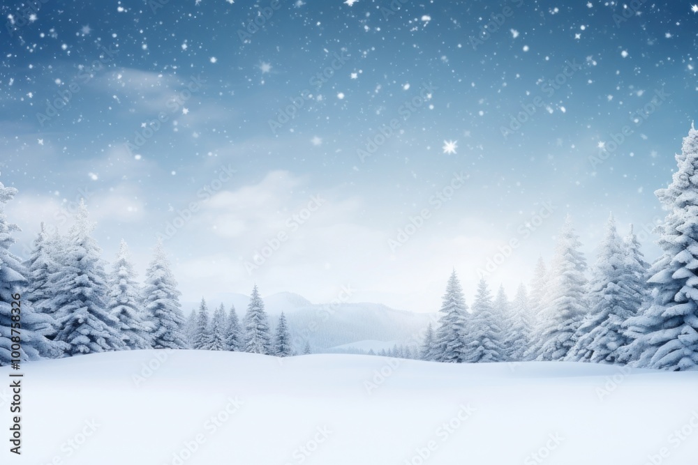 Christmas scenic landscape outdoors winter. Christmas scenic landscape outdoors winter.