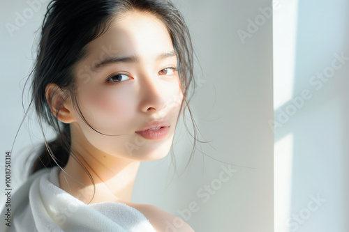 アジア人女性の美容イメージ （スキンケア・ボディケア・エステサロン）