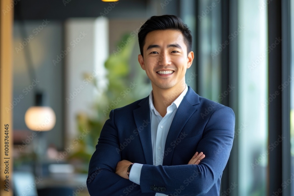 Confident professional in modern office Confident professional in modern office