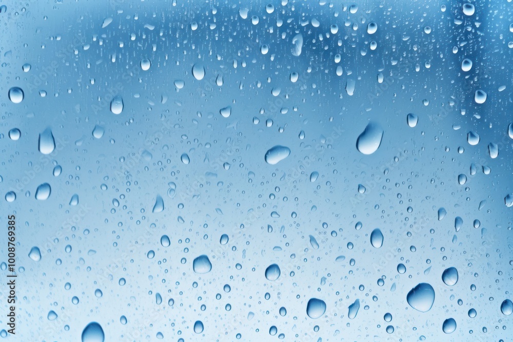 Blue rain drop on the window astronomy outdoors droplet. Blue rain drop on the window astronomy outdoors droplet.