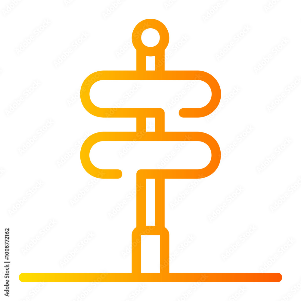 street sign gradient icon street sign gradient icon