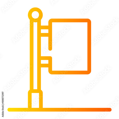 street sign gradient icon photo