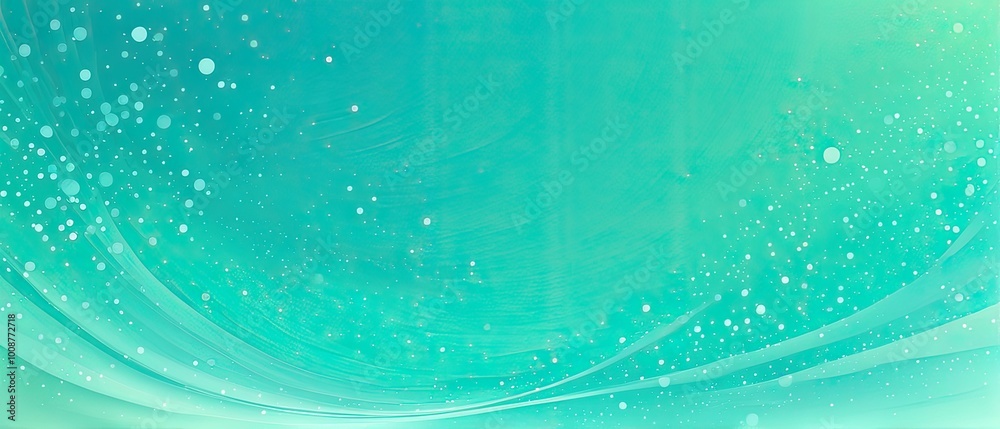 Fototapeta premium Abstract Turquoise Background with Shimmering Lights