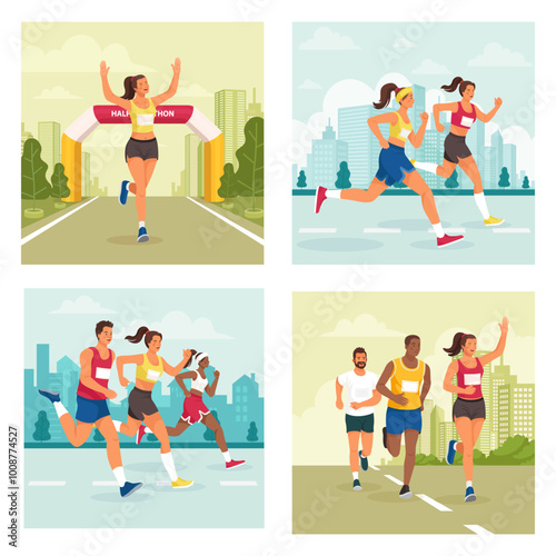 Dynamic Marathon Runners in Various Settings