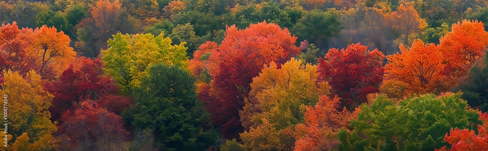 Tree foliage shows autumn colors in these photos.