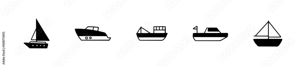 Sailboat Doodle Icon Set: Perfect for Travel, Exploration, and Maritime Adventures Sailboat Doodle Icon Set: Perfect for Travel, Exploration, and Maritime Adventures