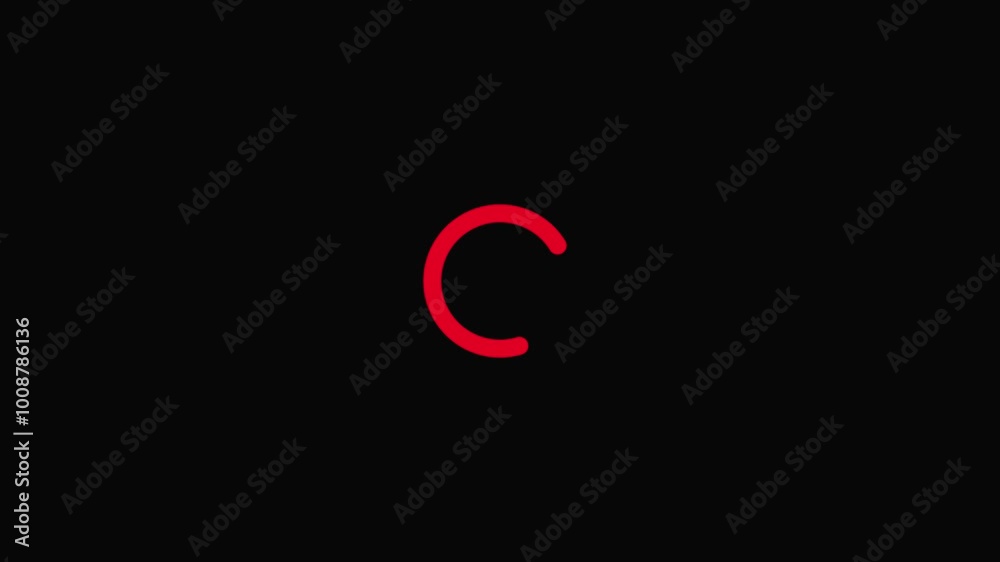 Check mark icon animation red check mark on a black background. animation Check mark icon animation red check mark on a black background. animation
