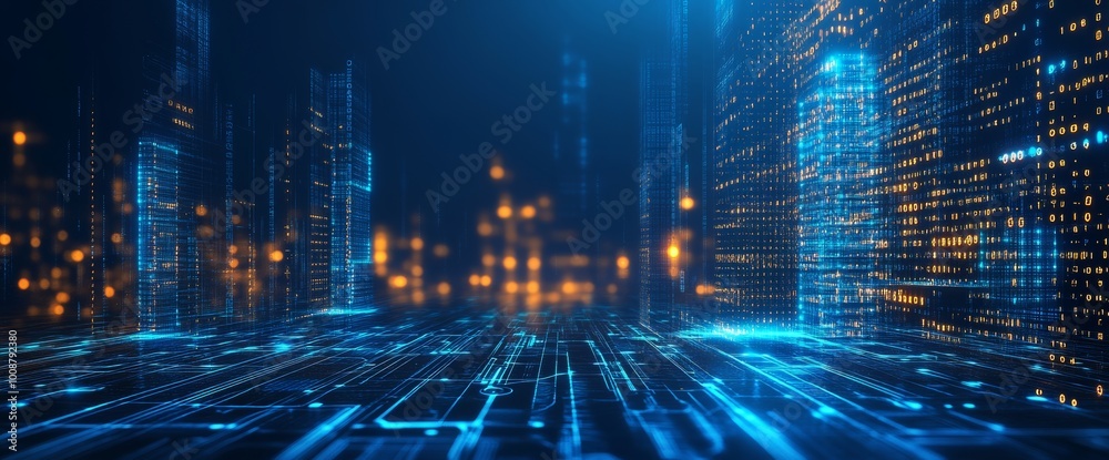 Symbolizing unlimited storage of data. Abstract technology background. Symbolizing unlimited storage of data. Abstract technology background.