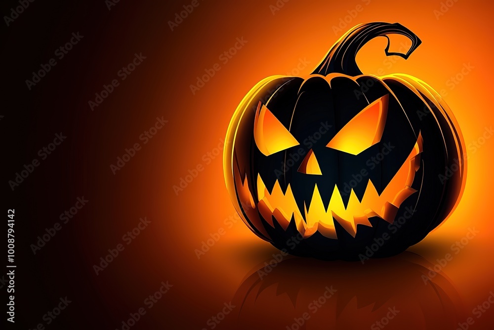 vector illustration on a Halloween theme with pumpkin
vector illustration on a Halloween theme with pumpkin