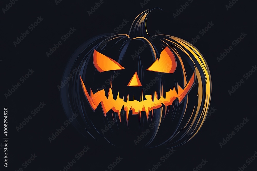 vector illustration on a Halloween theme with pumpkin
vector illustration on a Halloween theme with pumpkin
