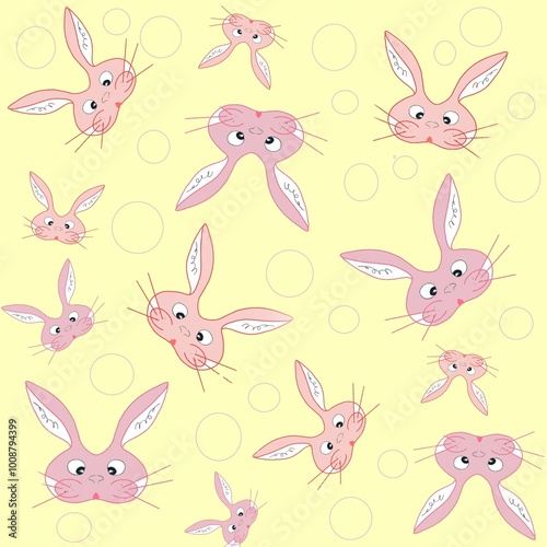 rabbit, bunny, easter, cartoon, animal,