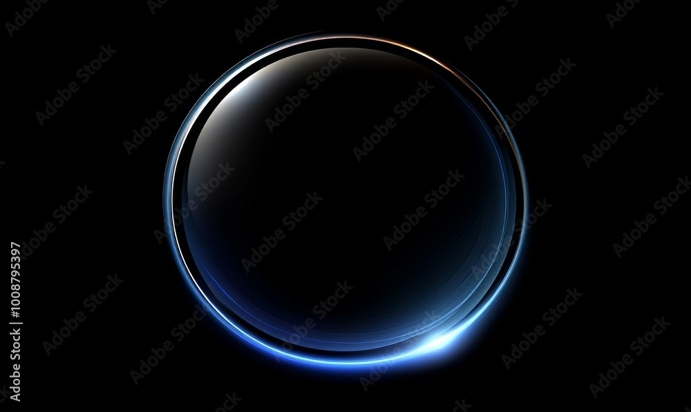 Abstract futuristic background of a circle round glowing sci-fi frame. Human Interface. Abstract futuristic background of a circle round glowing sci-fi frame. Human Interface.