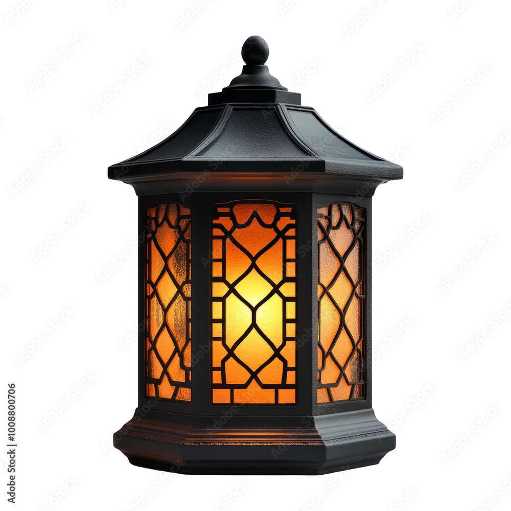 Elegant Lantern with Warm Glow for Outdoor Settings Elegant Lantern with Warm Glow for Outdoor Settings