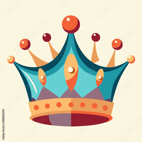 set of crowns vector