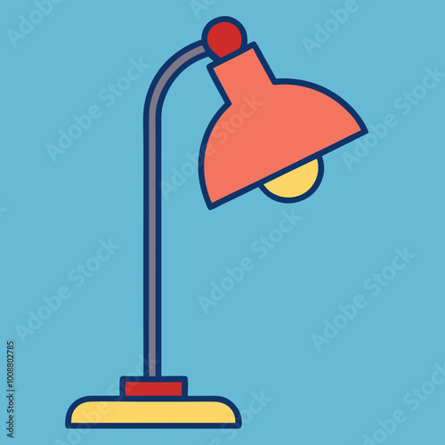 lamp light vect or illustration