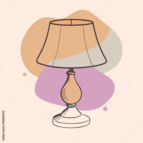 lamp light vect or illustration