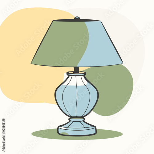 lamp light vect or illustration