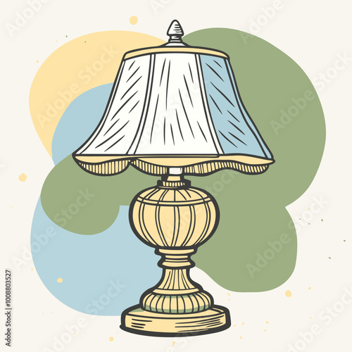 lamp light vect or illustration