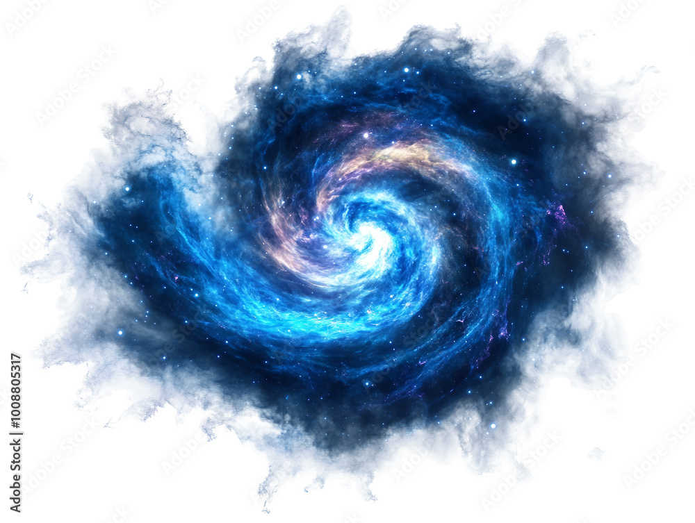 Fototapeta premium Stunning Cosmic Cloud with Vibrant Colors and Glimmering Stars