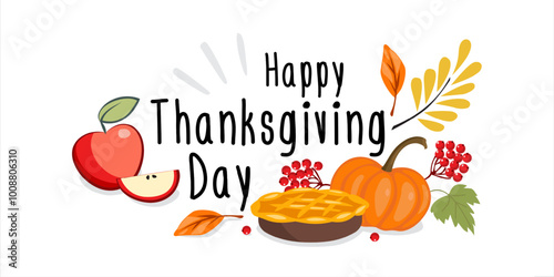 Happy Thanksgiving day banner