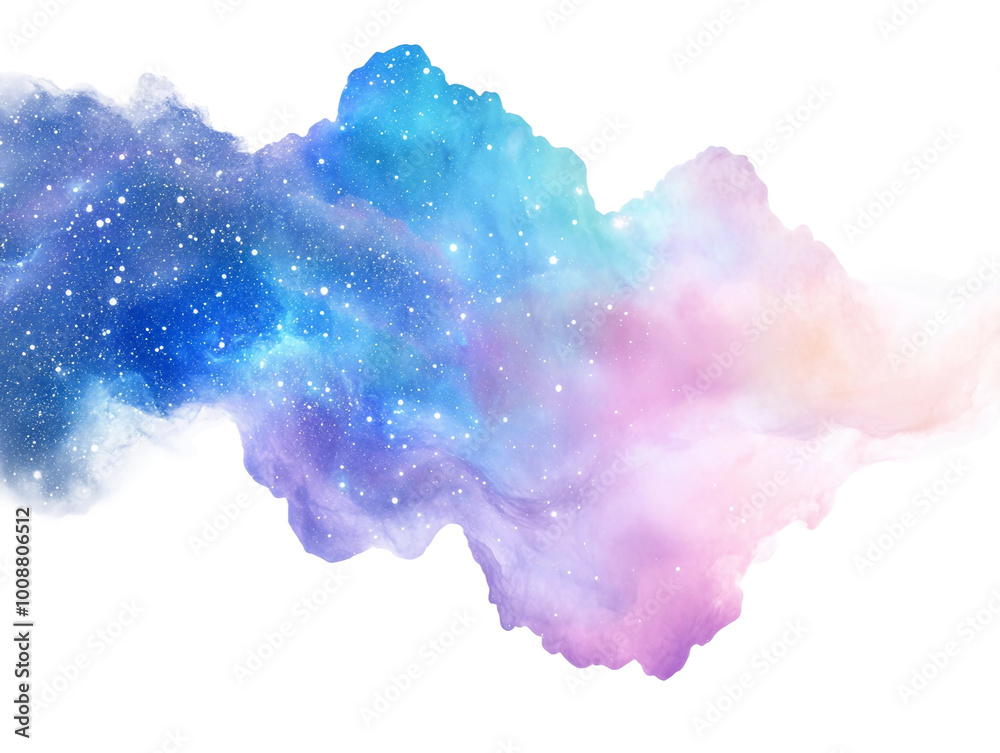 Abstract Colorful Smoke Waves Flowing
