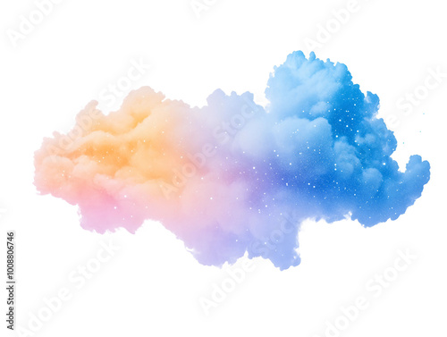 Abstract Colorful Smoke Waves Flowing