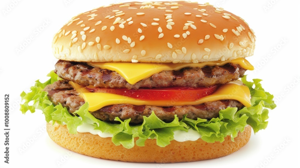 Juicy Gourmet Burger with Fresh Ingredients Juicy Gourmet Burger with Fresh Ingredients