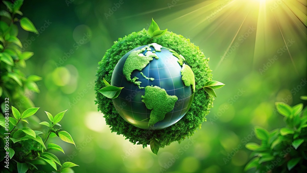 A verdant globe, enveloped in flourishing leaves, symbolizes a thriving ecosystem, with sunlight streaming through a canopy of lush foliage. A verdant globe, enveloped in flourishing leaves, symbolizes a thriving ecosystem, with sunlight streaming through a canopy of lush foliage.