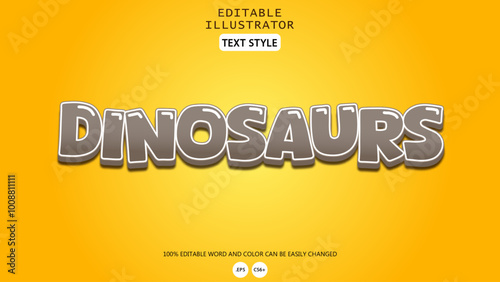 Font Dinosaurus Effect Can Be Edited