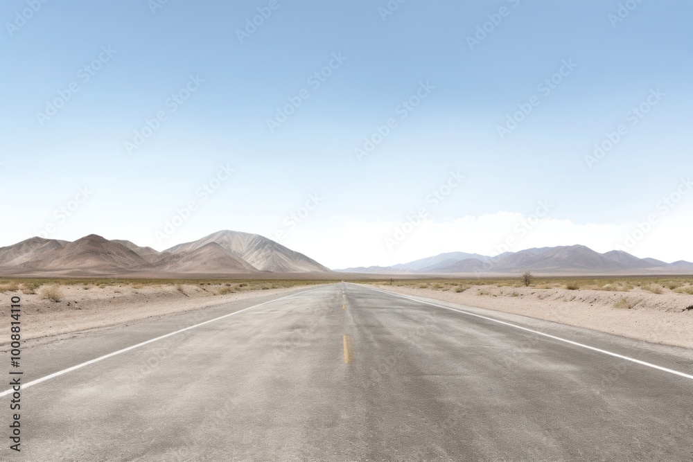 Fototapeta premium Road border outdoors horizon asphalt.