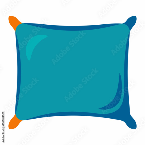 vector illustration of pillow cushion