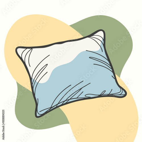 vector illustration of pillow cushion