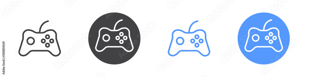 Gamepad icon Thin outline art symbol Gamepad icon Thin outline art symbol