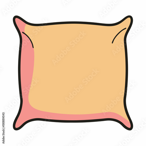 vector illustration of pillow cushion
