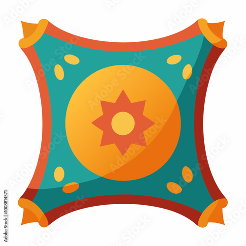 vector illustration of pillow cushion