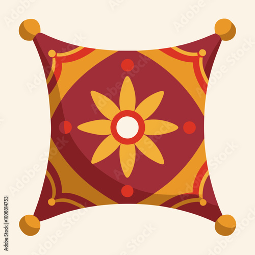 vector illustration of pillow cushion