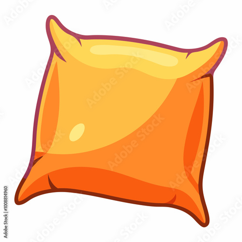 vector illustration of pillow cushion