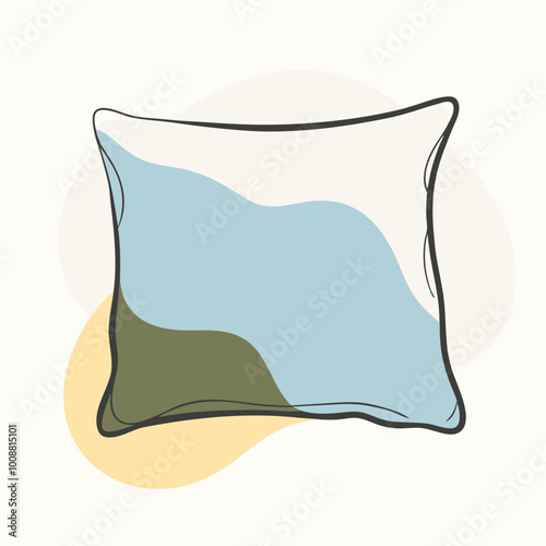 vector illustration of pillow cushion
