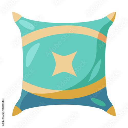 vector illustration of pillow cushion