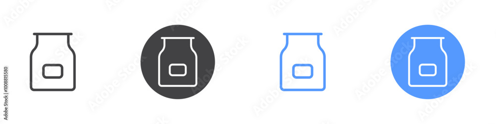 Jam icon Thin outline art symbol Jam icon Thin outline art symbol