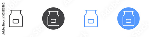 Jam icon Thin outline art symbol
