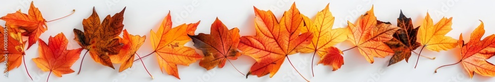 autumn leaves on white background. autumn leaves on white background.