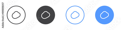 Omelette icon Thin outline art symbol