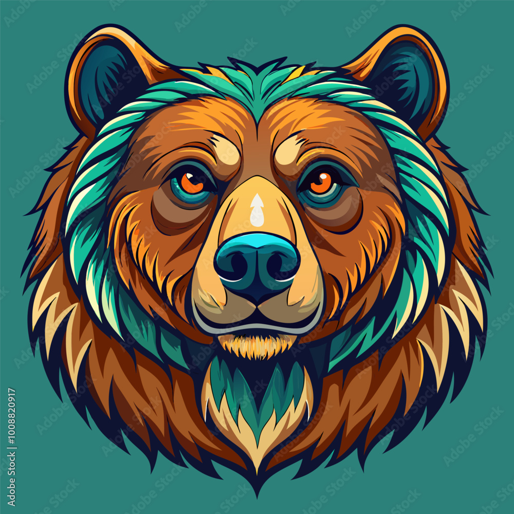 Obraz premium vector illustration of a lion
