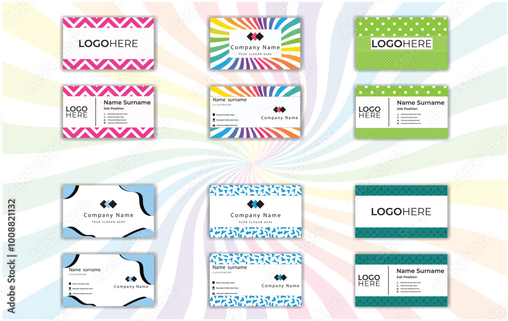 Naklejka premium Print Stylish Business Card Design Pro Vector.