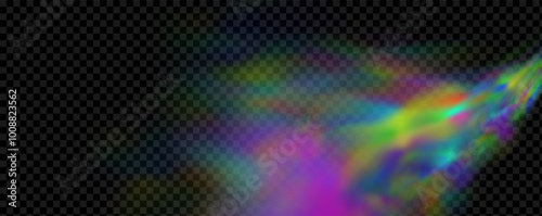 Background of an explosion of colorful smoke clouds.Multicolor fog with blue and yellow particles.Explosions of color powder.