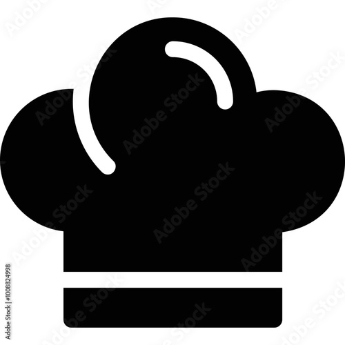 Simple vector icon chef hat