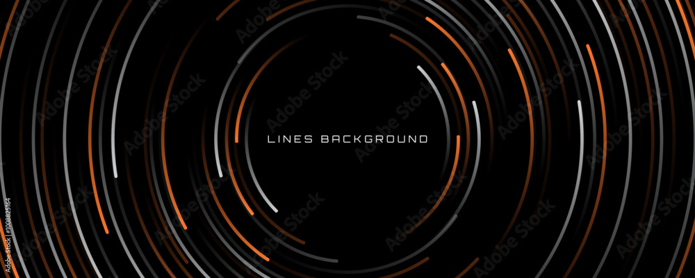 White orange lines abstract background on dark space with motion effect decoration. High speed with stripes style. Modern graphic design element waves concept for web, flyer, card, or brochure cover White orange lines abstract background on dark space with motion effect decoration. High speed with stripes style. Modern graphic design element waves concept for web, flyer, card, or brochure cover