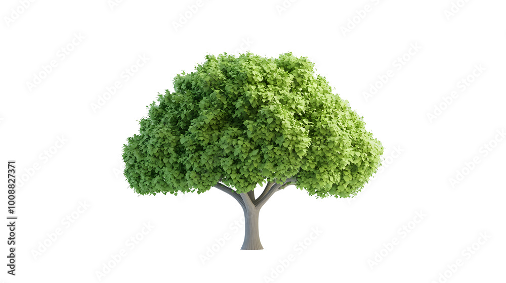 Cute green tree, simple structure Cute green tree, simple structure